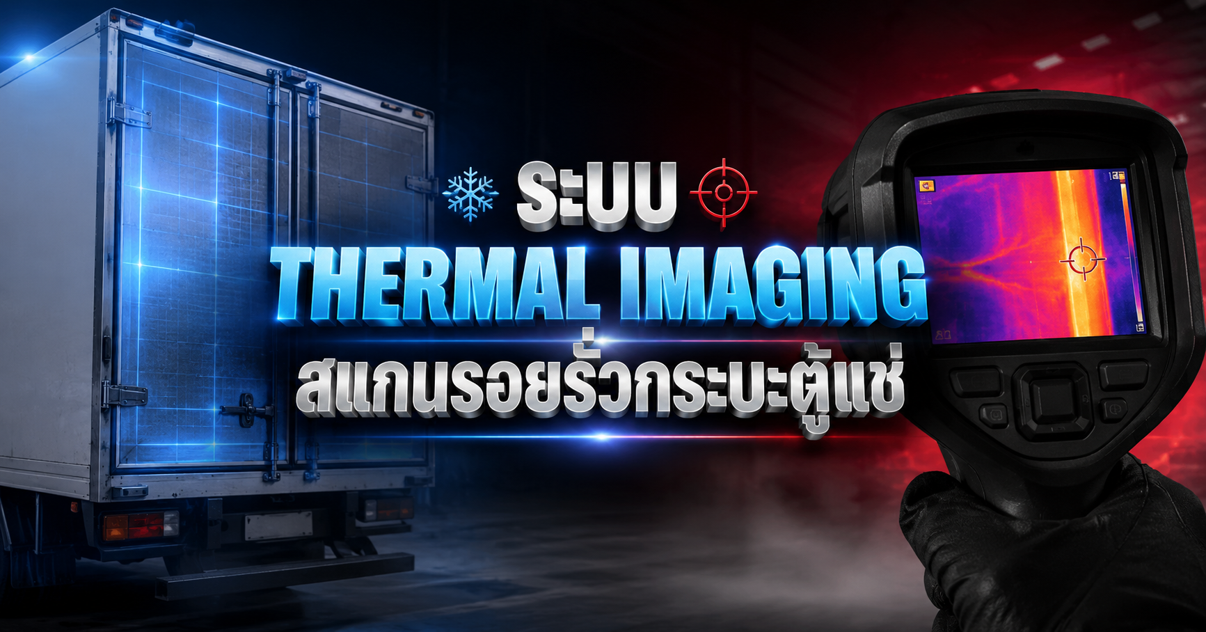 ระบบ Thermal Imaging สแกนรอยรั่วกระบะตู้แช่